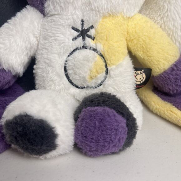 American McGee Plushie Dreadful Non-binary Bunny Purple Yellow Kawaii - No Bag - Picture 4 of 13